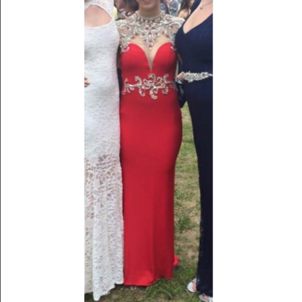 Beaded prom dress